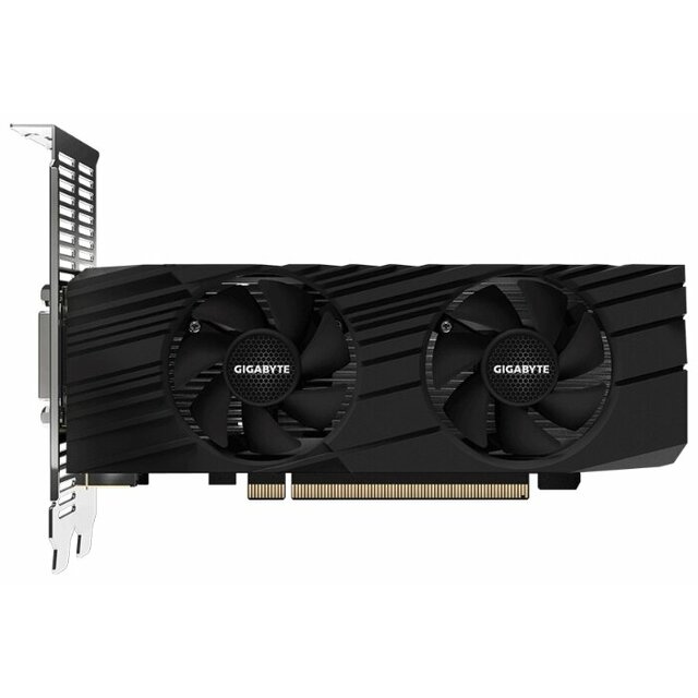Видеокарта GIGABYTE GeForce GTX 1650 1620MHz PCI-E 3.0 4096MB 12000MHz 128 bit DVI 2xHDMI DisplayPort HDCP Low Profile OC
