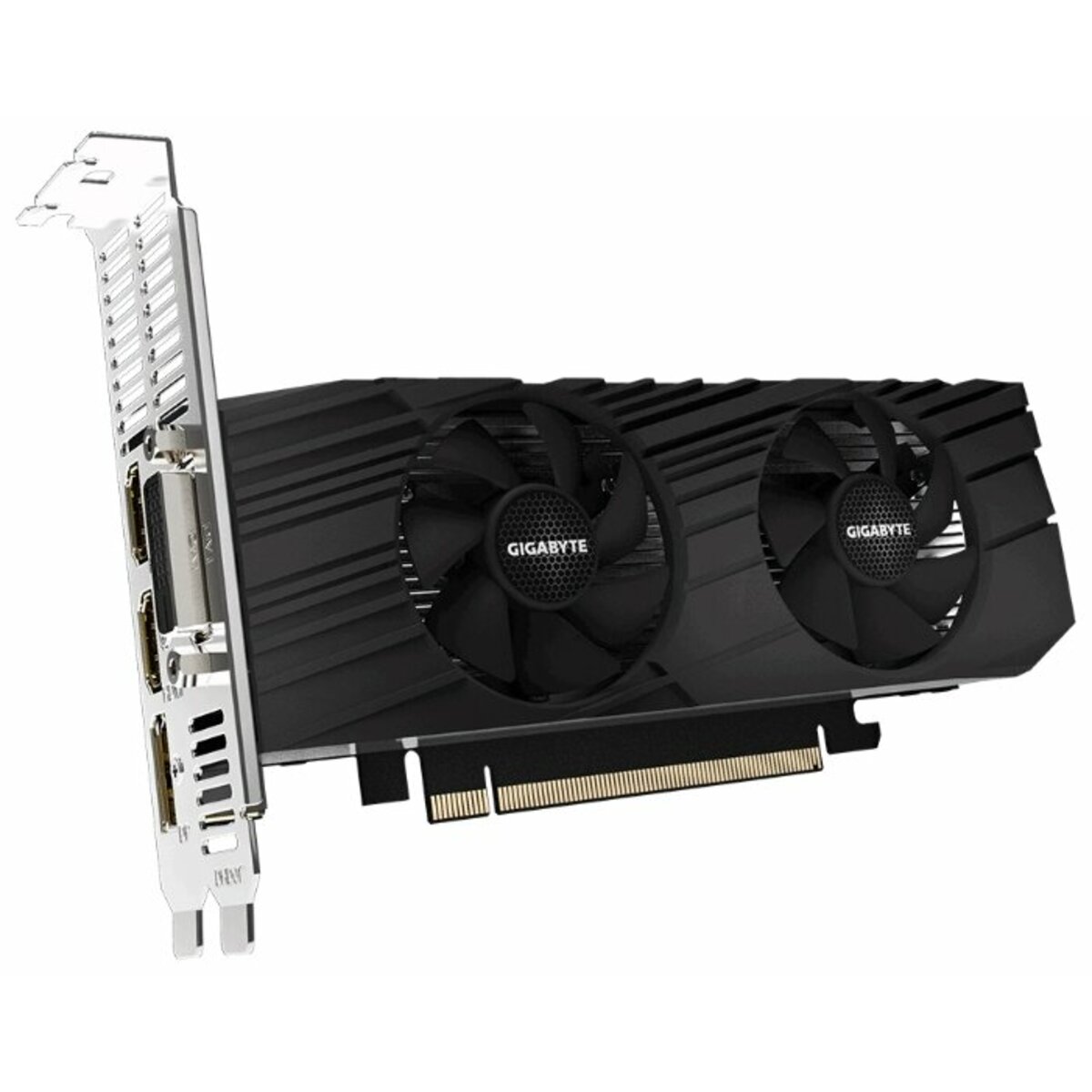 Видеокарта GIGABYTE GeForce GTX 1650 1620MHz PCI-E 3.0 4096MB 12000MHz 128 bit DVI 2xHDMI DisplayPort HDCP Low Profile OC