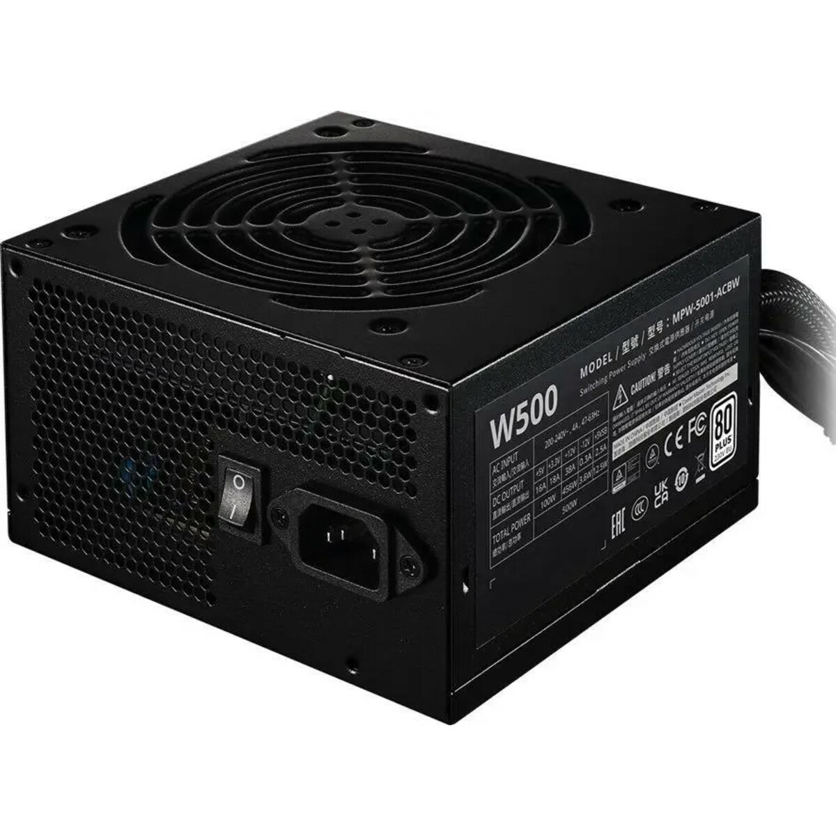 Блок питания Cooler Master ATX 500W MPW-5001-ACBW-BEU 