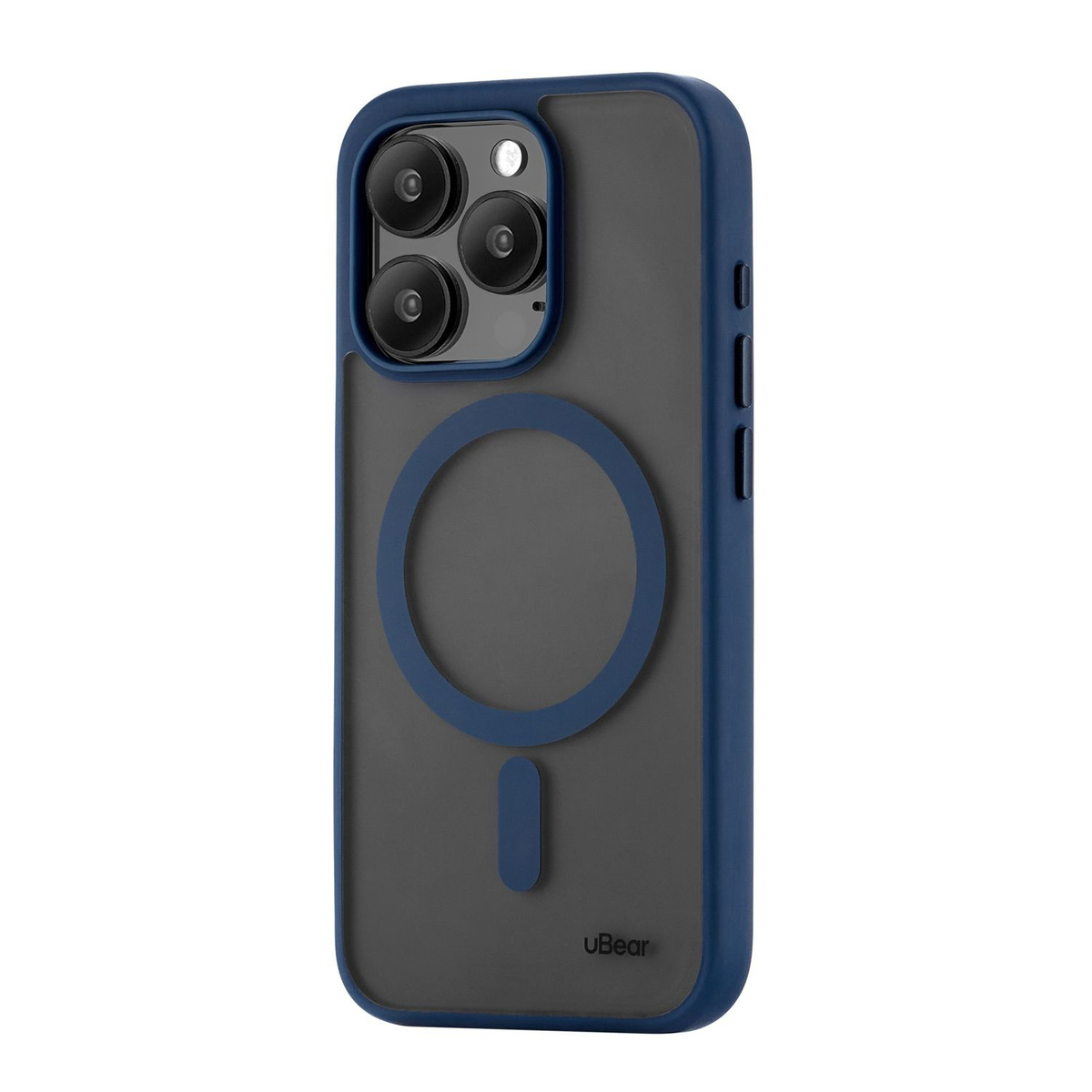 Чехол-накладка uBear Cloud Mag Case для смартфона Apple iPhone 15 Pro Max (Цвет: Dark Blue)