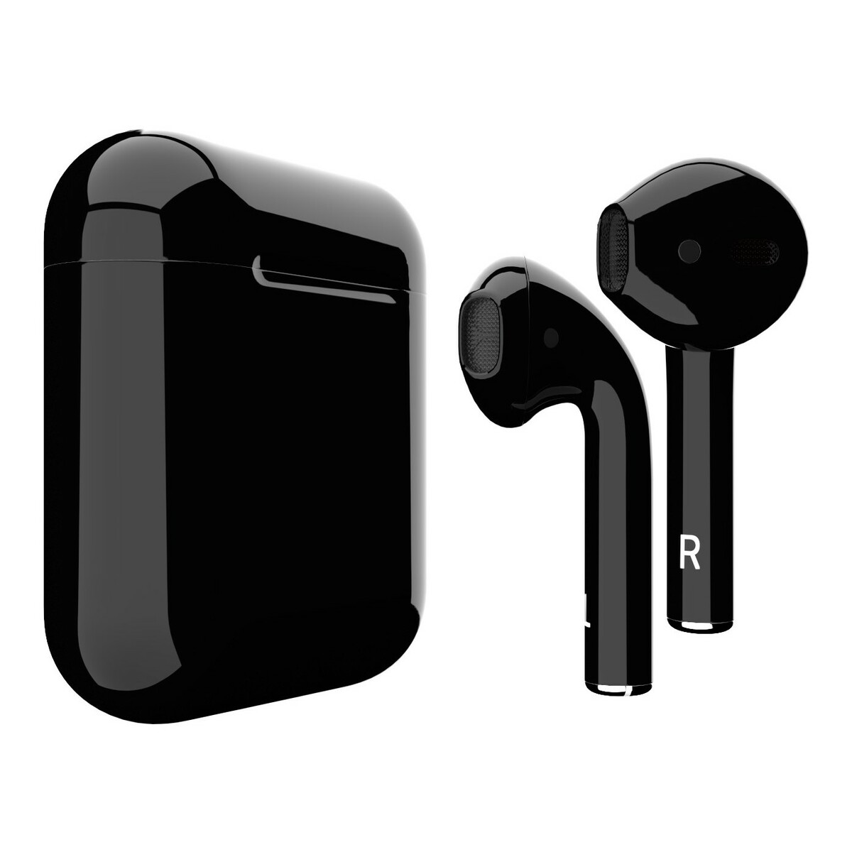 Наушники Apple AirPods 2 Color (без беспроводной зарядки чехла) (Цвет: Black Gloss)