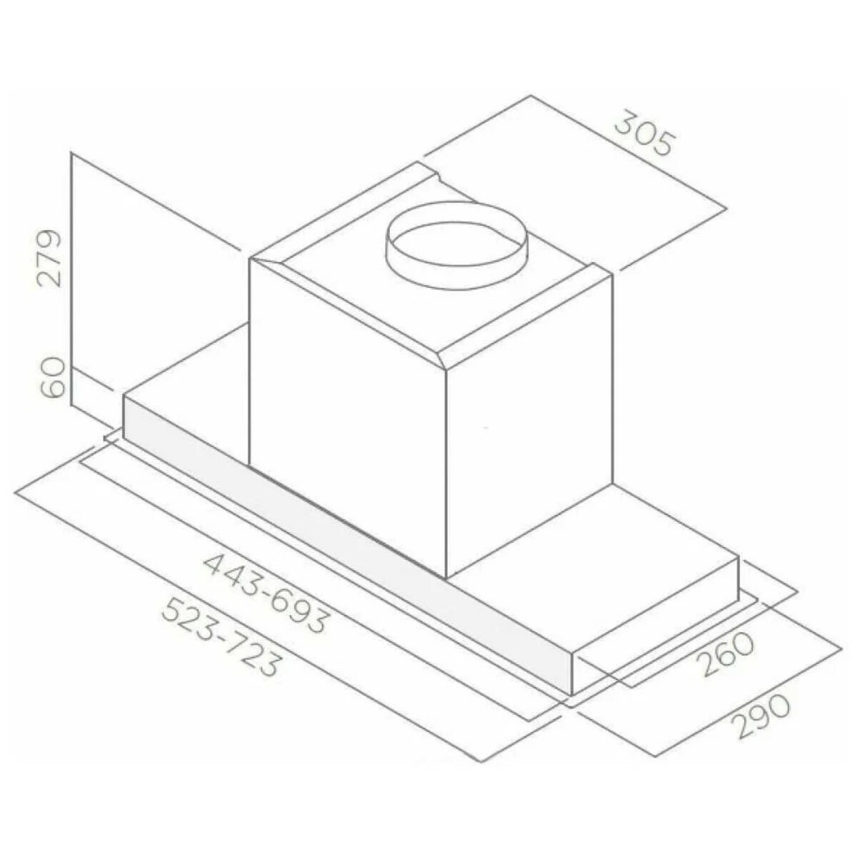 Вытяжка встраиваемая Elica Hidden IXGL / A / 60 (Цвет: Inox)