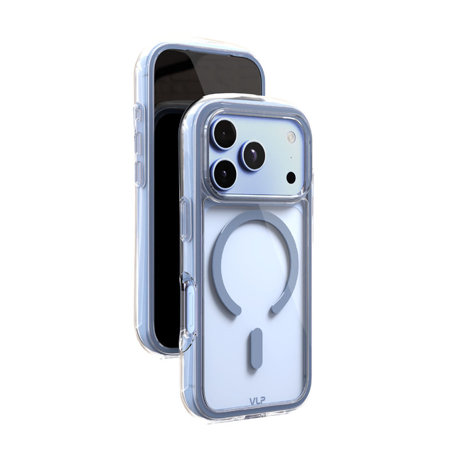 Чехол-накладка VLP Bubble Case with MagSafe для Apple iPhone 18 Pro, голубой Чехол-накладка VLP Bubble Case with MagSafe для Apple iPhone 18 Pro, голубой