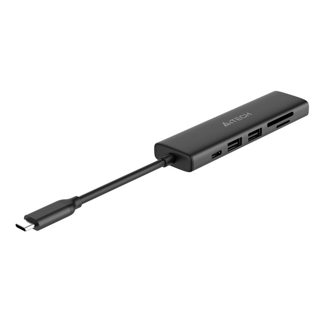 Разветвитель USB-C A4Tech DST-60C (Цвет: Gray) Разветвитель USB-C A4Tech DST-60C (Цвет: Gray)