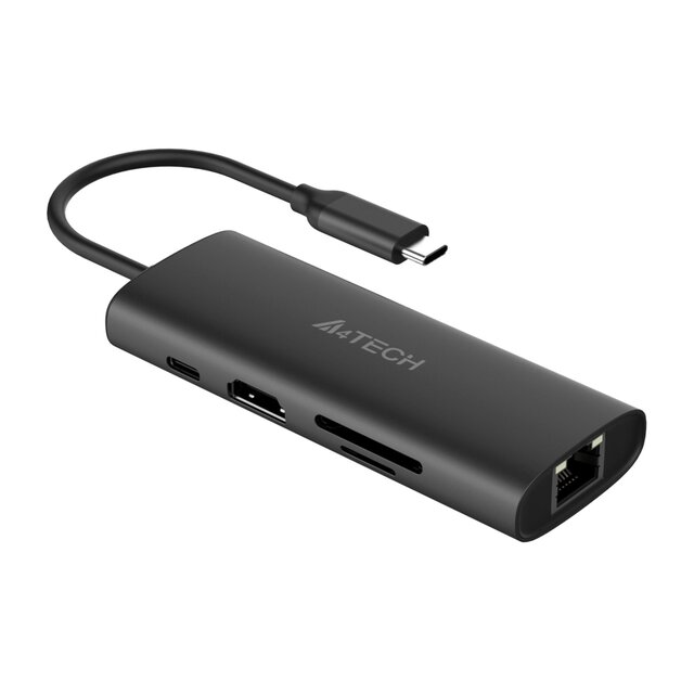 Разветвитель USB-C A4Tech DST-80C (Цвет: Gray) Разветвитель USB-C A4Tech DST-80C (Цвет: Gray)