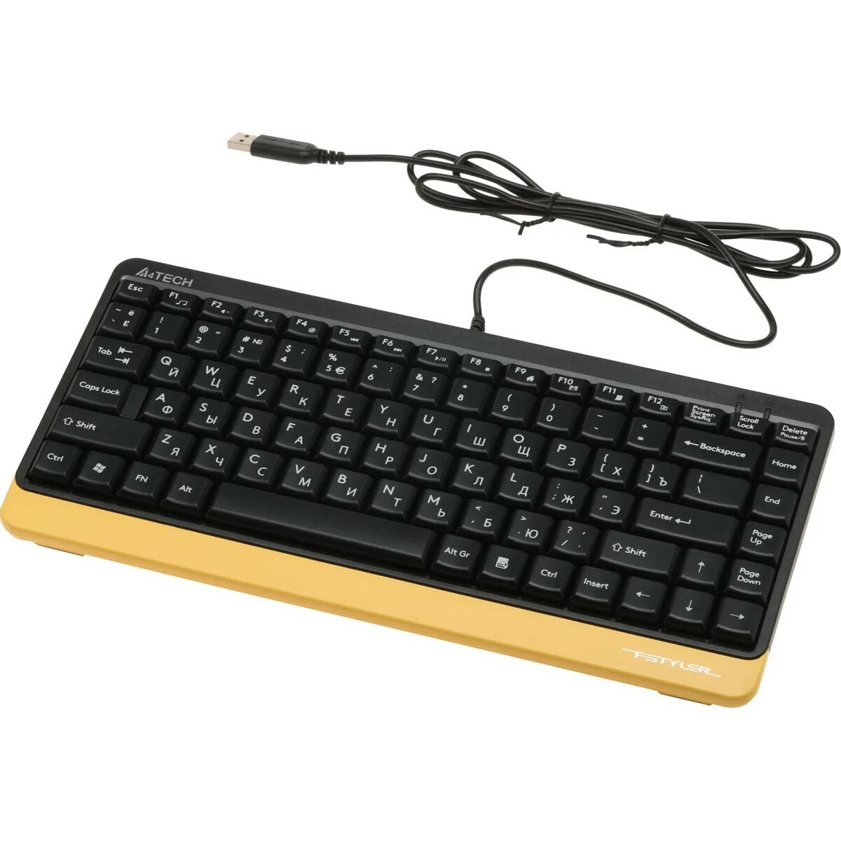 Клавиатура + мышь A4Tech Fstyler F1110 (Цвет: Black/Yellow)
