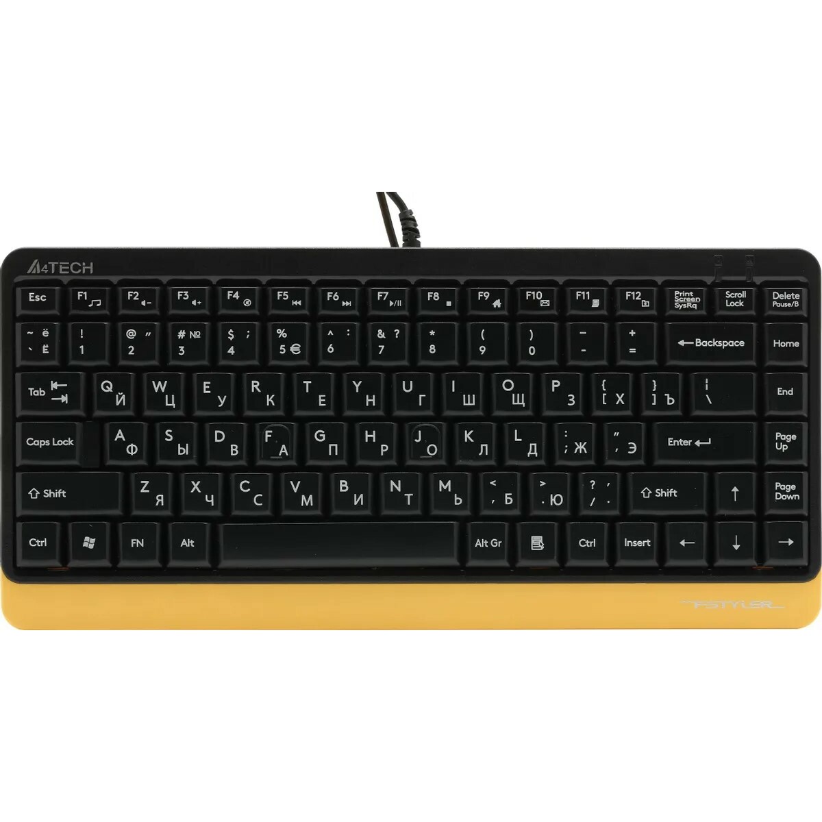 Клавиатура + мышь A4Tech Fstyler F1110 (Цвет: Black/Yellow)