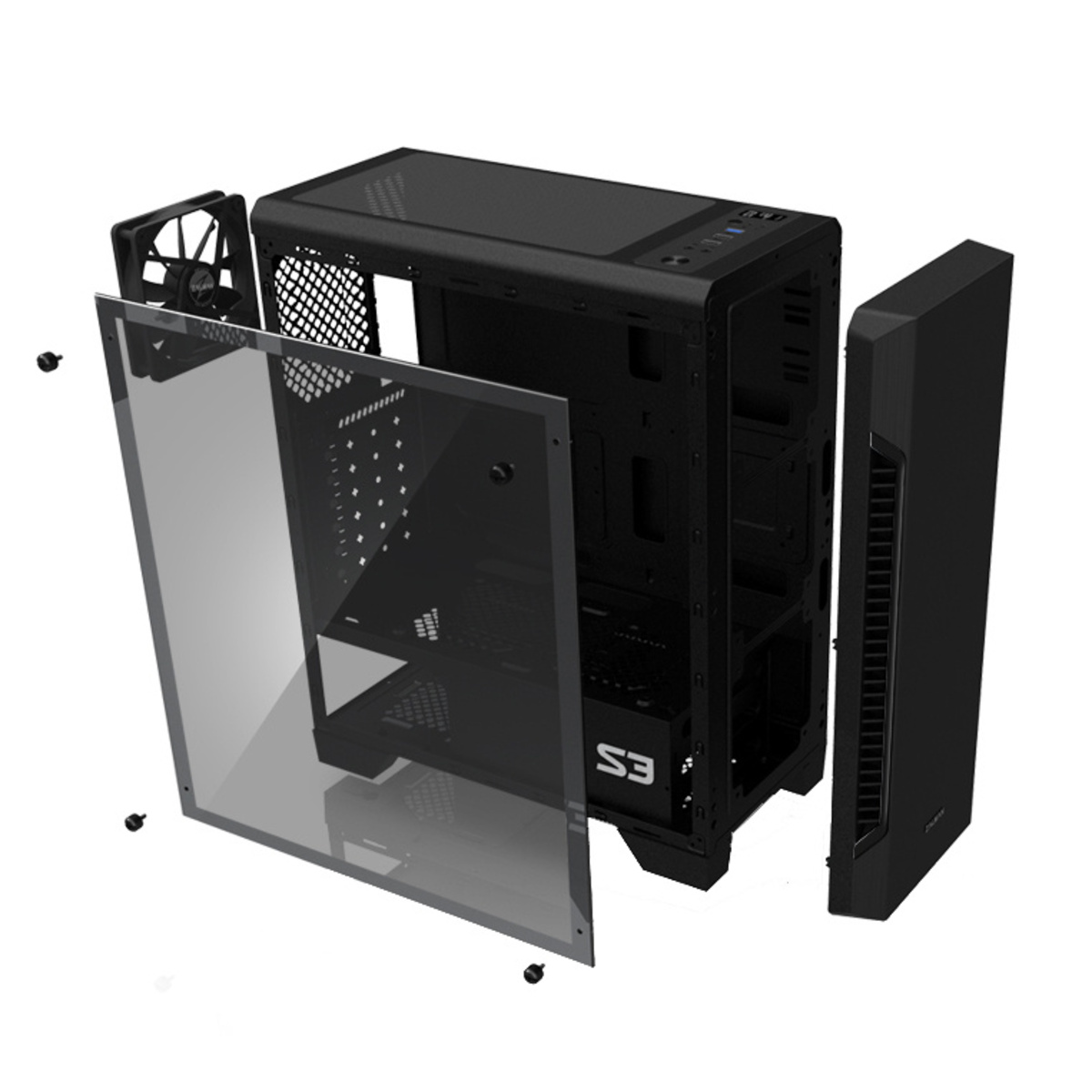 Корпус Zalman S3, черный