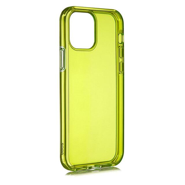 Чехол-накладка QDOS Hybrid Neon Case для смартфона Apple iPhone 12/12Pro (Цвет: Green)