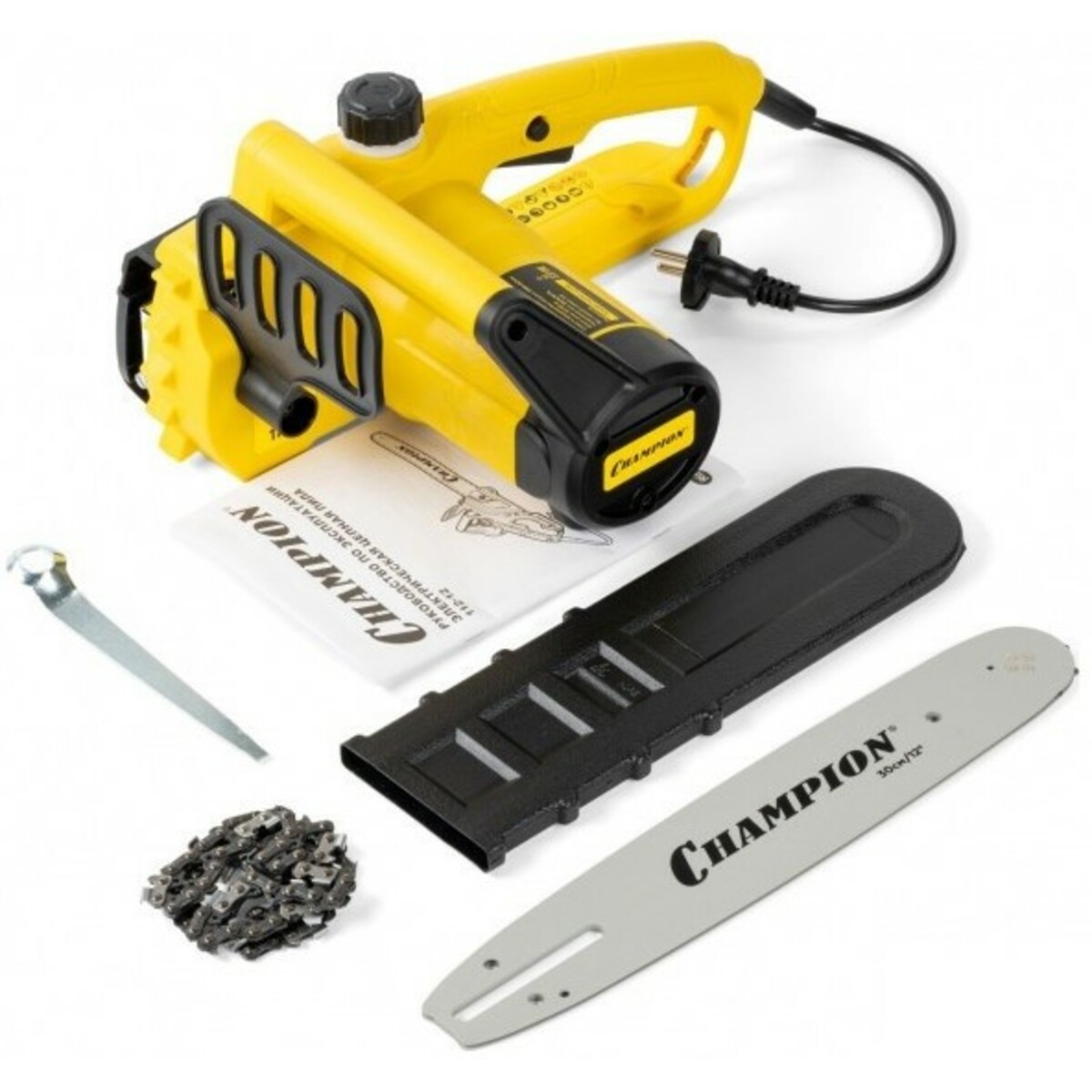 Электрическая цепная пила Champion 112-12 (Цвет: Yellow)
