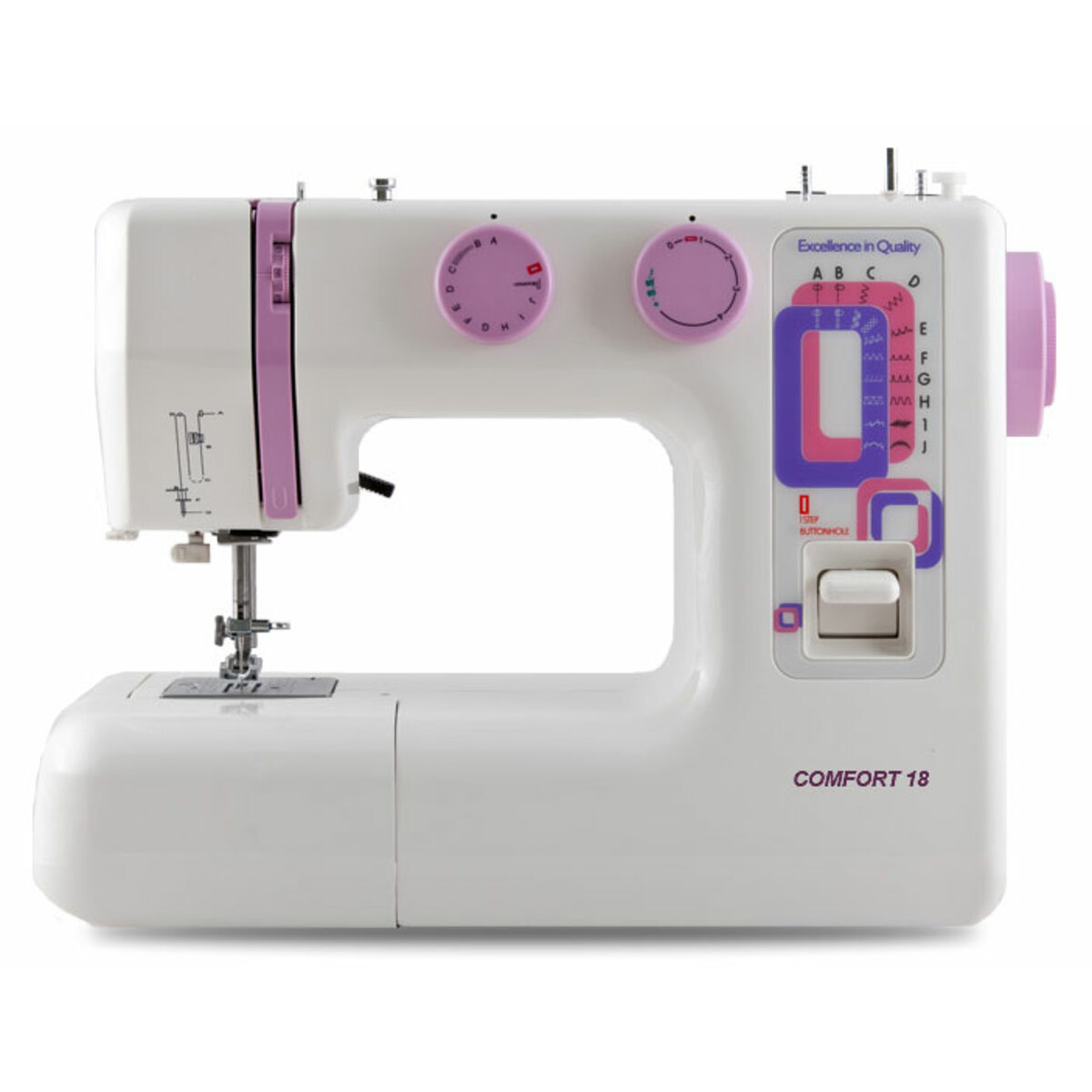 Швейная машина Comfort 18 (Цвет: White/Pink)