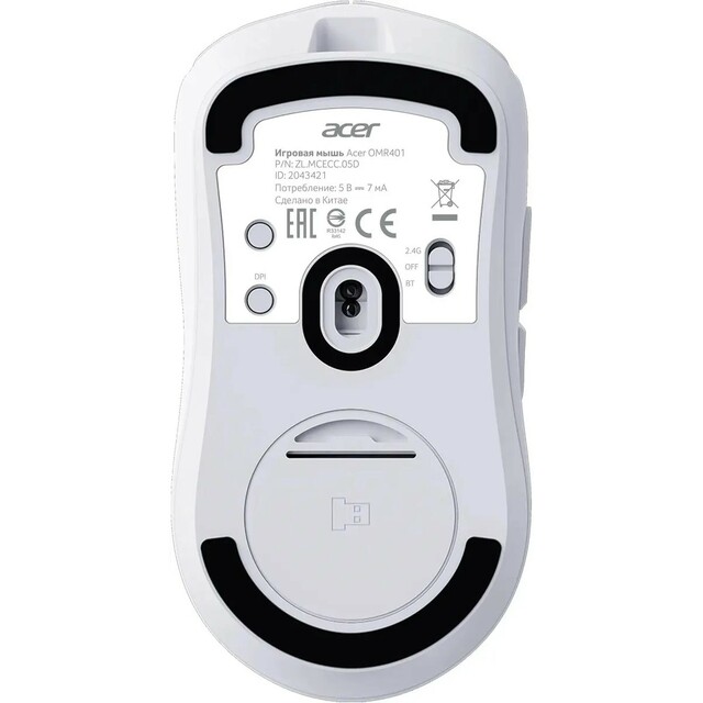 Мышь Acer OMR401, белый 