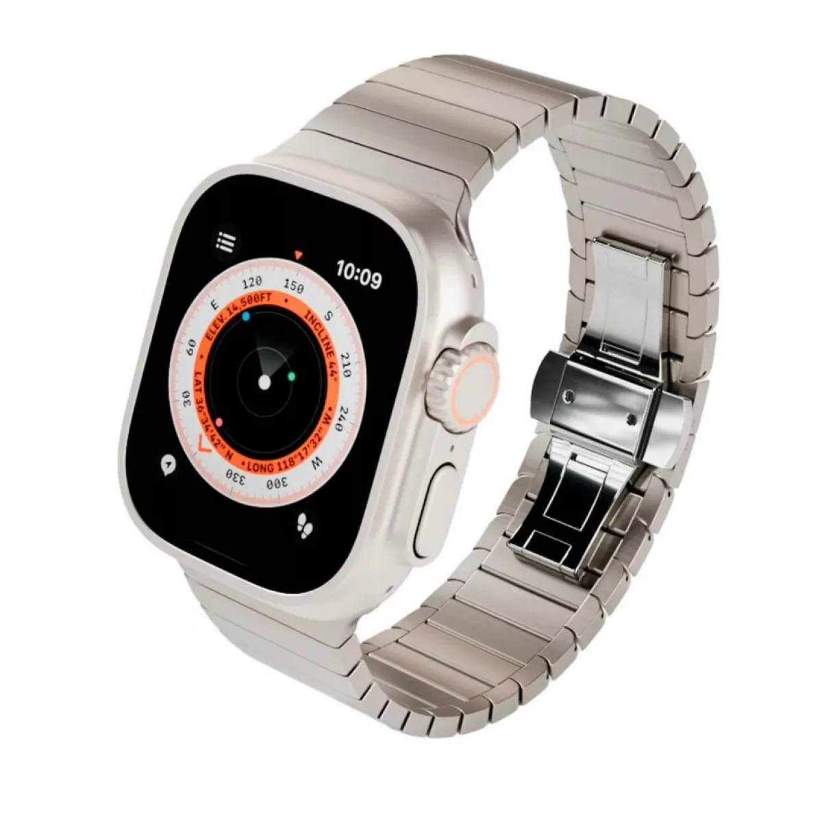 Ремешок титановый VLP Titanium Band для Apple Watch 42/44/45/49 mm (Цвет: Grey)