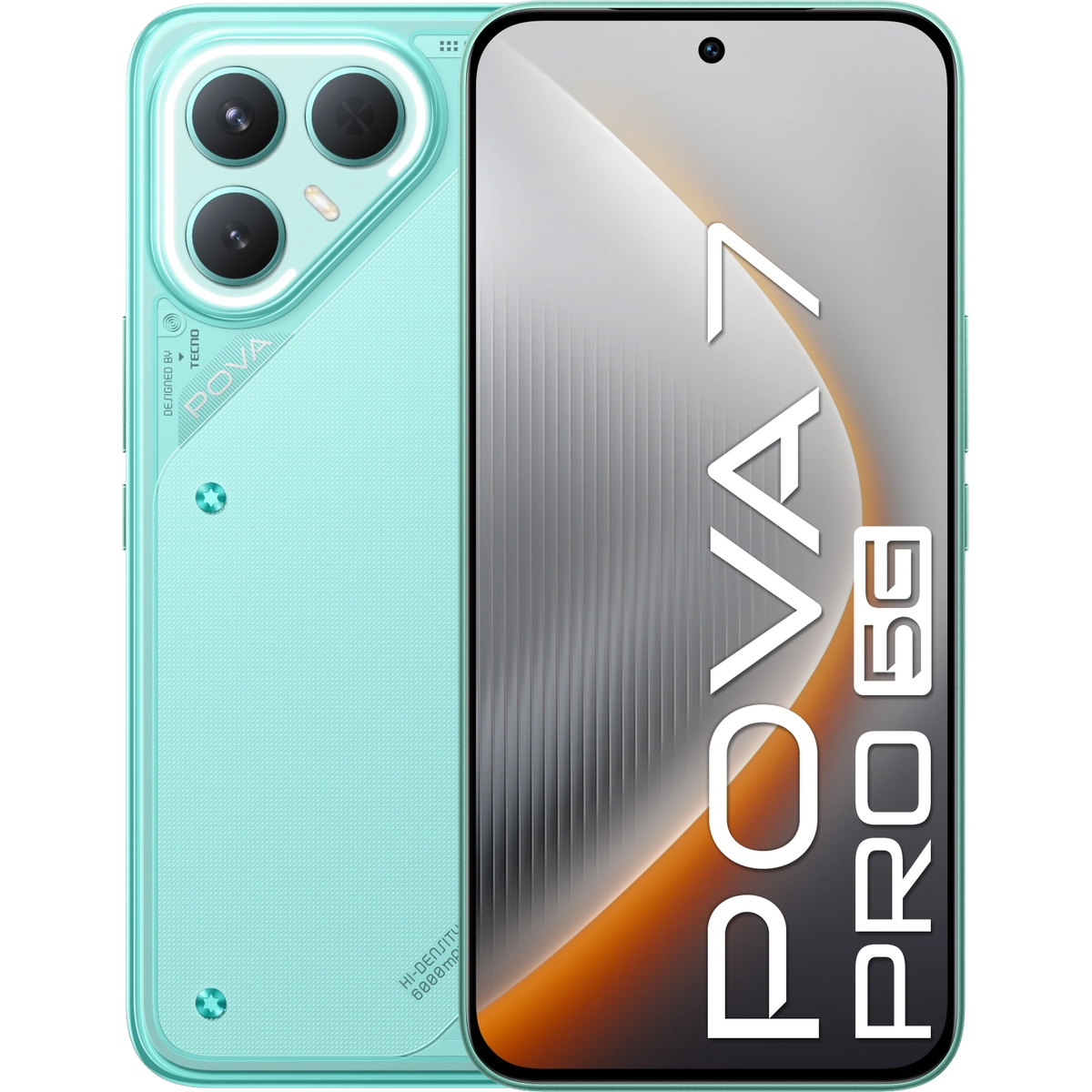Смартфон Tecno Pova 7 Pro 5G 8/256Gb (Цвет: Neon Cyan)