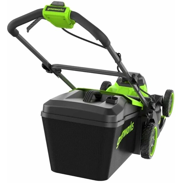 Газонокосилка роторная Greenworks GD40LM411 (Цвет: Green) Газонокосилка роторная Greenworks GD40LM411 (Цвет: Green)