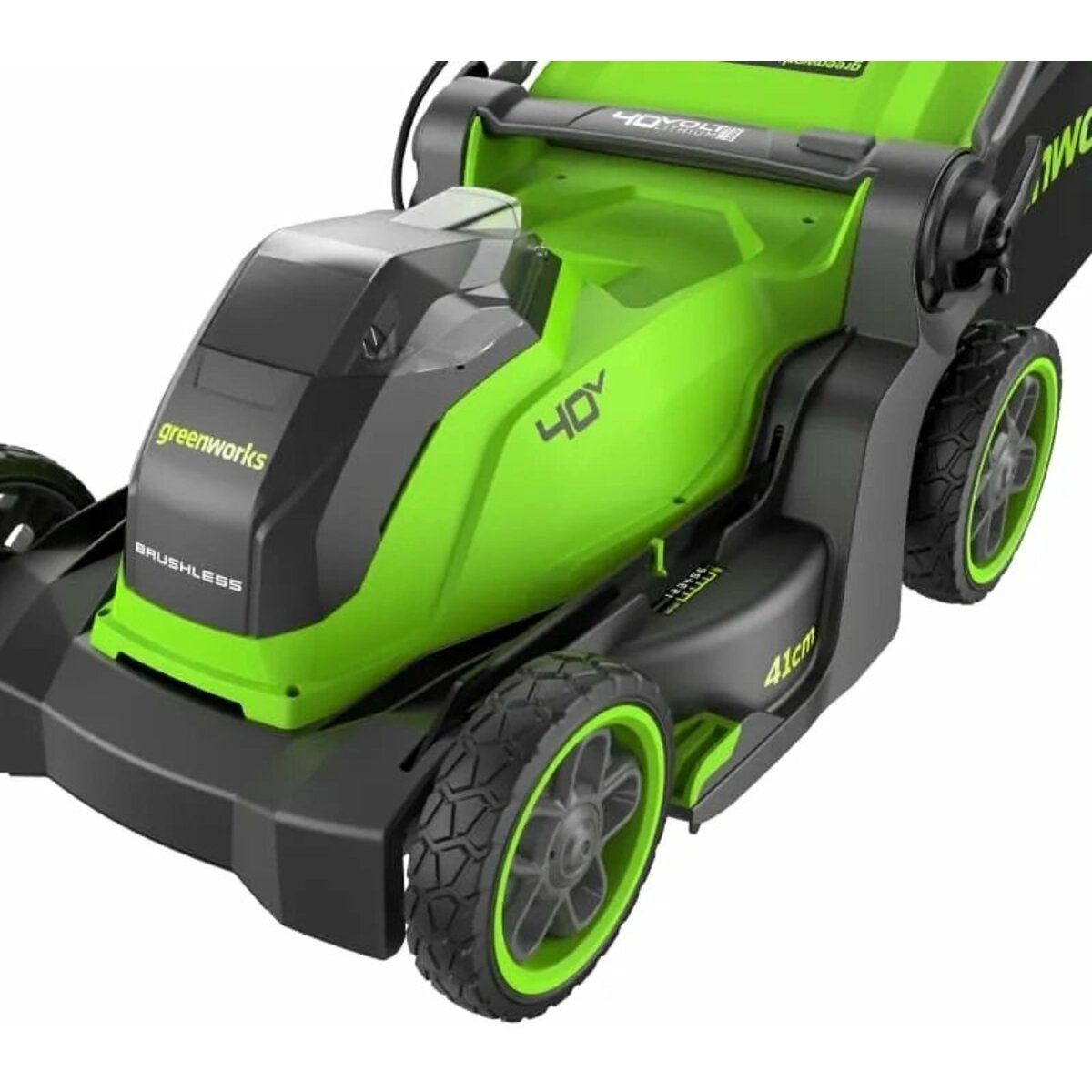 Газонокосилка роторная Greenworks GD40LM411 (Цвет: Green)