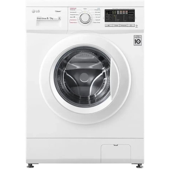 Стиральная машина LG F1296CDS0X, белый Стиральная машина LG F1296CDS0X, белый