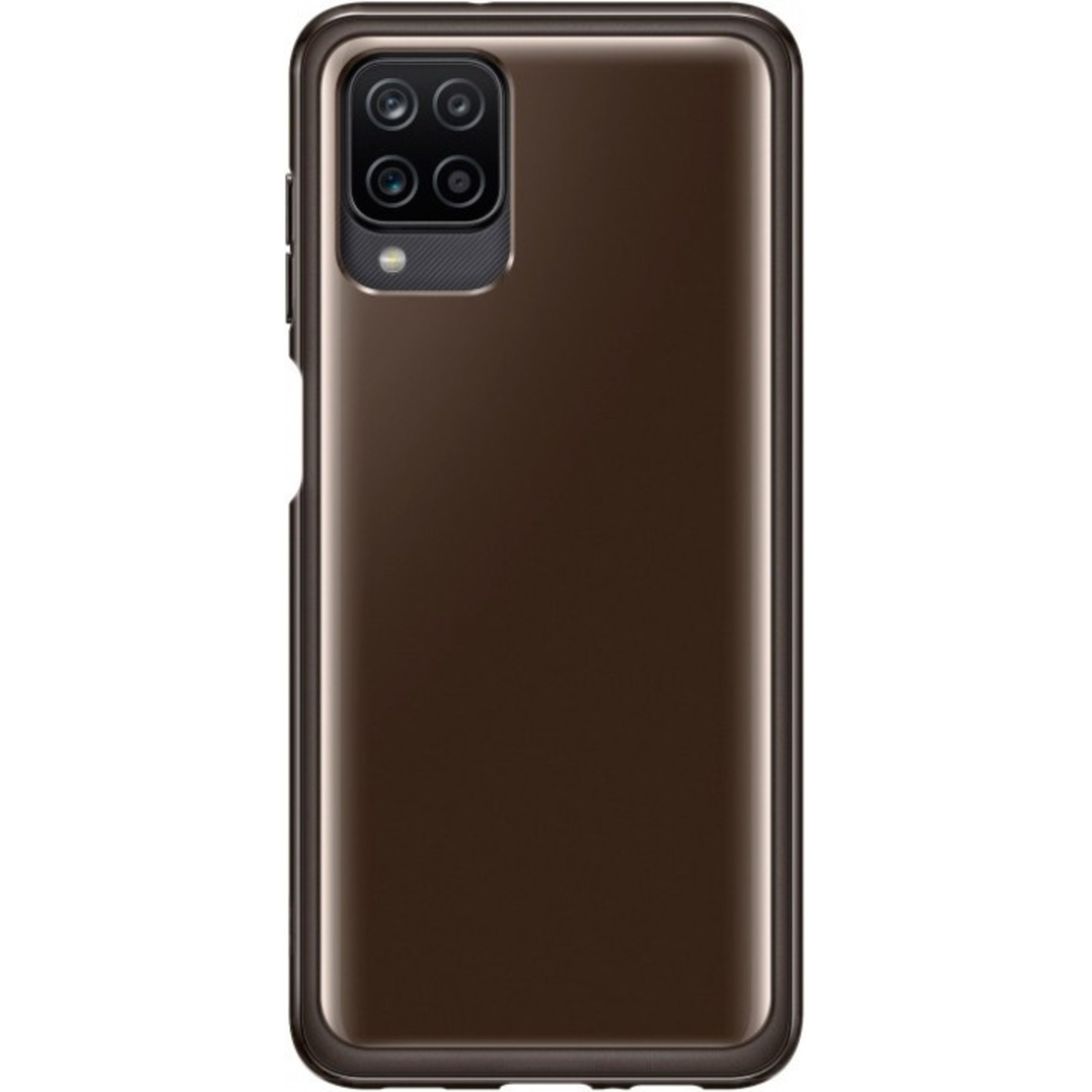 Чехол-накладка Samsung Soft Clear Cover для смартфона Samsung Galaxy A12 (Цвет: Black)