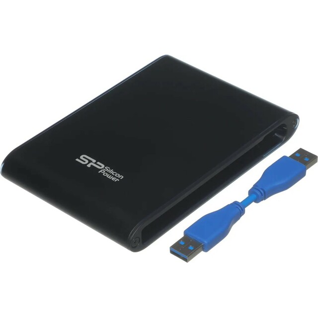 Жесткий диск Silicon Power USB3.0 2Tb SP020TBPHDA80S3K, черный