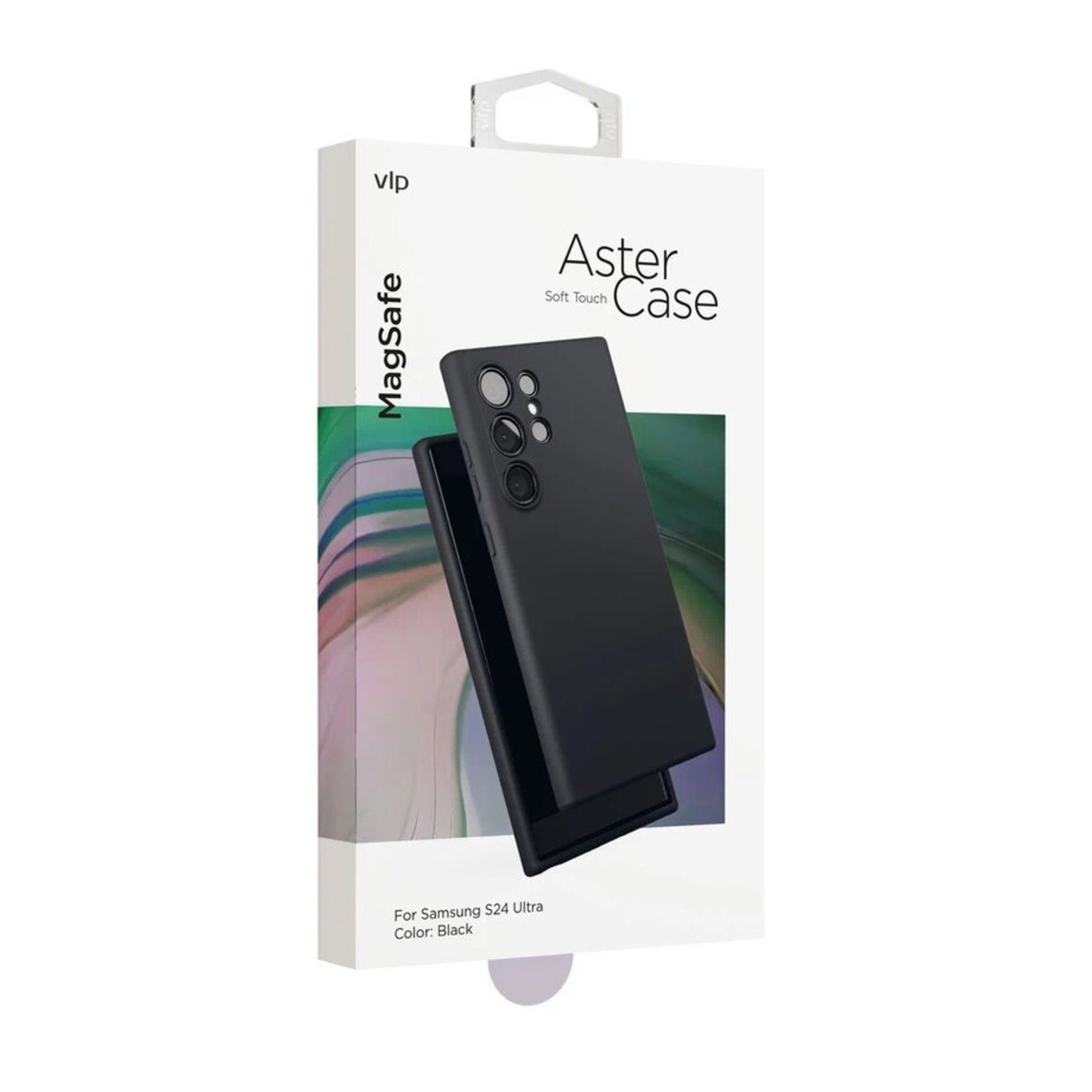 Чехол-накладка VLP Aster Сase with Magsafe для смартфона Samsung Galaxy S24 Ultra, черный