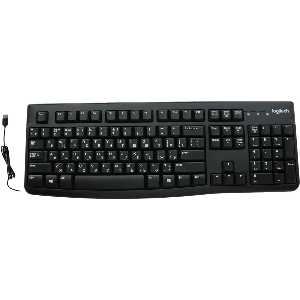 Клавиатура Logitech K120, черный