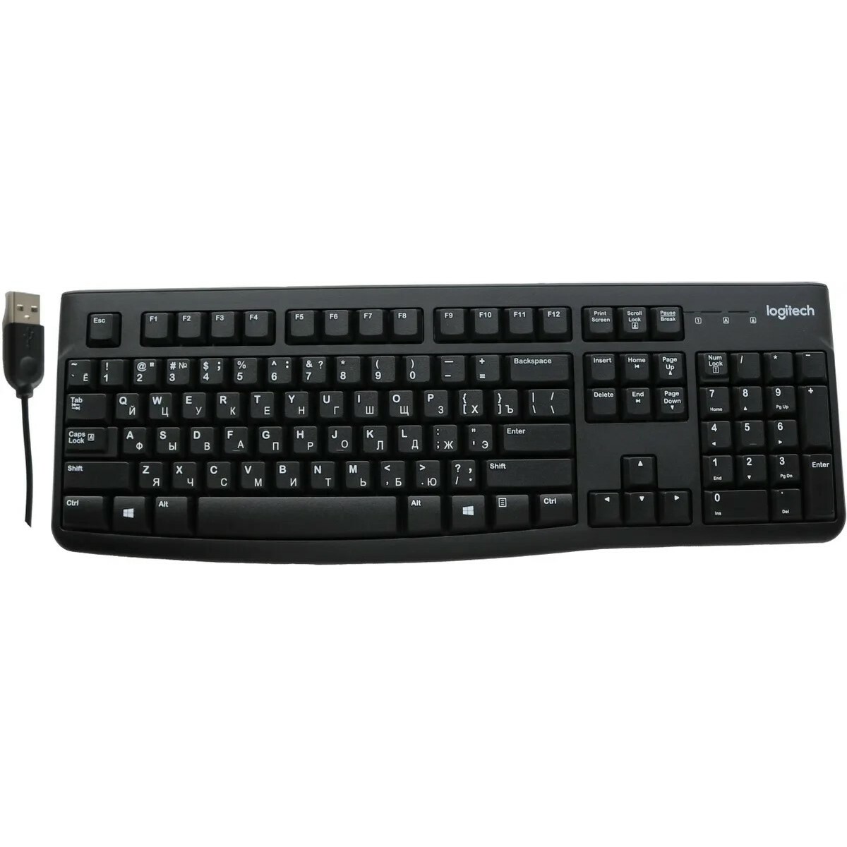 Клавиатура Logitech K120, черный