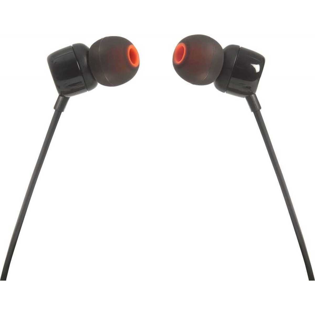 Наушники JBL TUNE 110 In-Ear Headphones with Mic (TUNE110BLK), черный