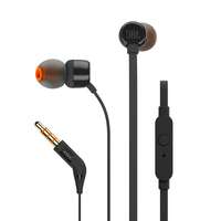 Наушники JBL TUNE 110 In-Ear Headphones with Mic (TUNE110BLK), черный