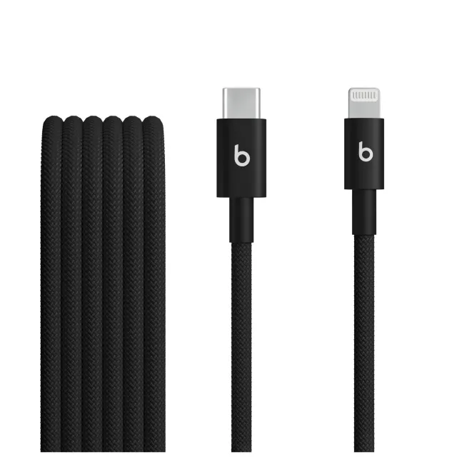 Кабель Beats USB-C to Lightning Woven Cable (1.5 m), черный