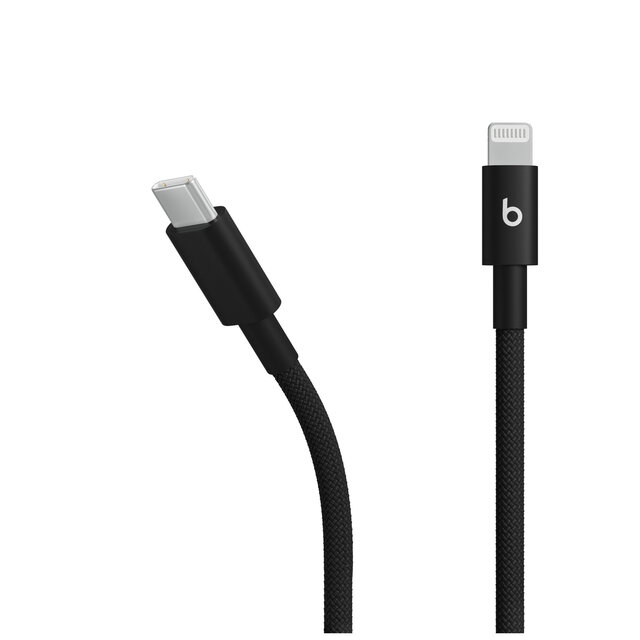 Кабель Beats USB-C to Lightning Woven Cable (1.5 m), черный