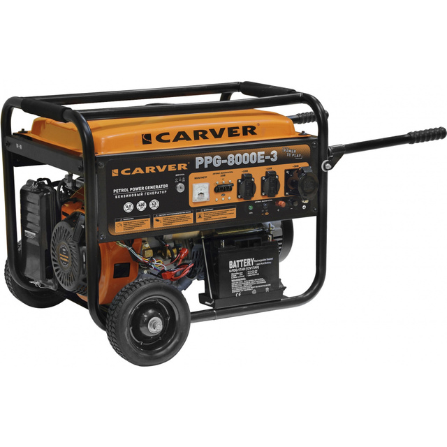 Генератор Carver PPG- 8000E-3 11.1кВт (Цвет: Orange)