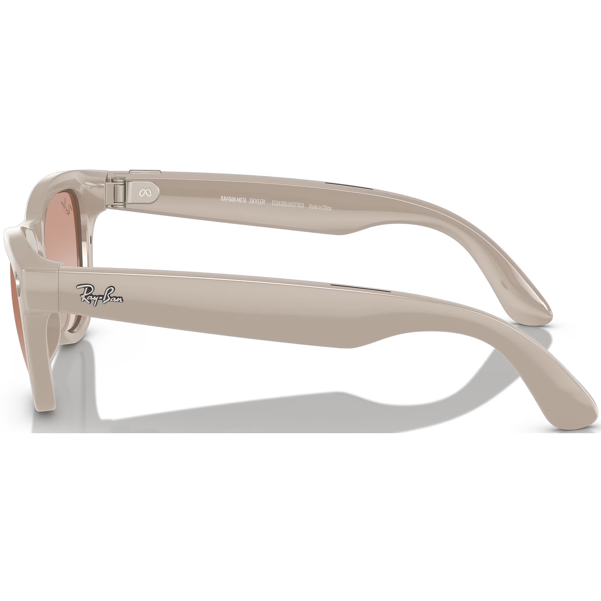 Умные очки Ray-Ban Meta Skyler RW4010 (Цвет: Shiny Chalky Gray / Gradient Cinnamon Pink)