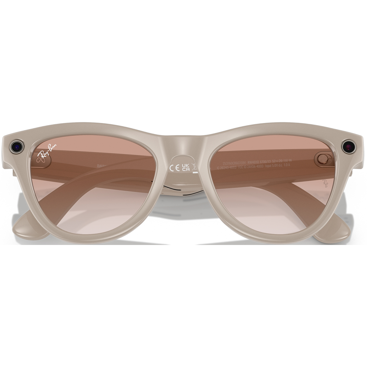 Умные очки Ray-Ban Meta Skyler RW4010 (Цвет: Shiny Chalky Gray / Gradient Cinnamon Pink)