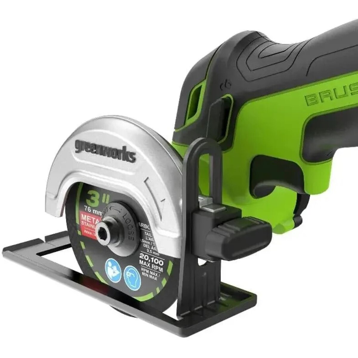 Углошлифовальная машина Greenworks GD24UCS (Цвет: Green)