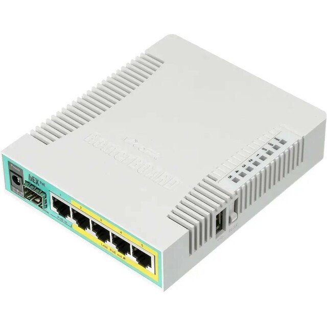 Wi-Fi роутер MikroTik hEX PoE (RB960PGS)