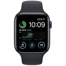 Умные часы Apple Watch SE (2022) 40mm Aluminum Case with Sport Band M/L (Цвет: Midnight)