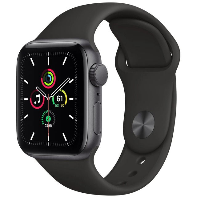 Умные часы Apple Watch SE GPS 44mm Aluminum Case with Sport Band MKQ63RU / A (Цвет: Space Gray / Midnight)