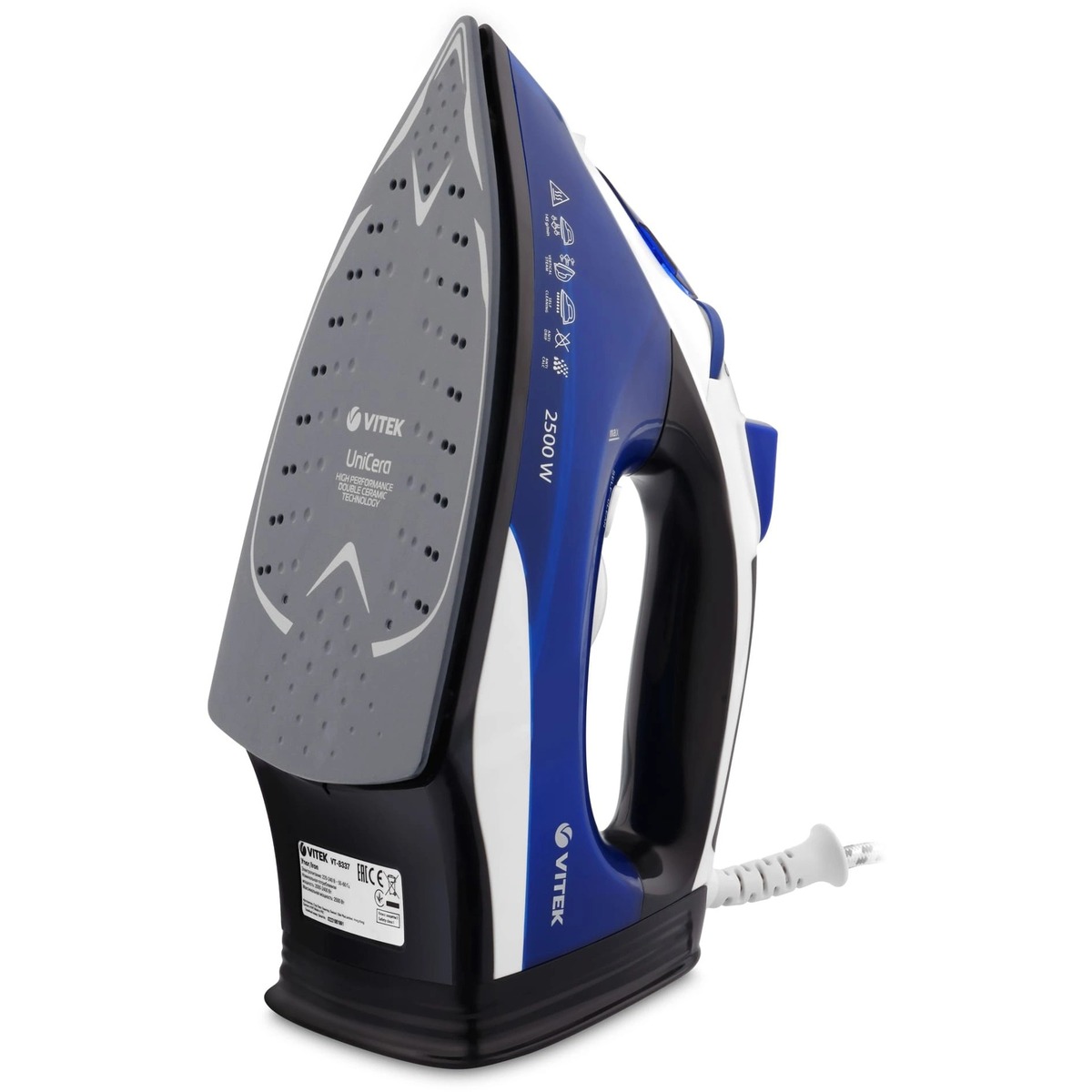 Утюг Vitek VT-8337 (Цвет: Blue/Black)
