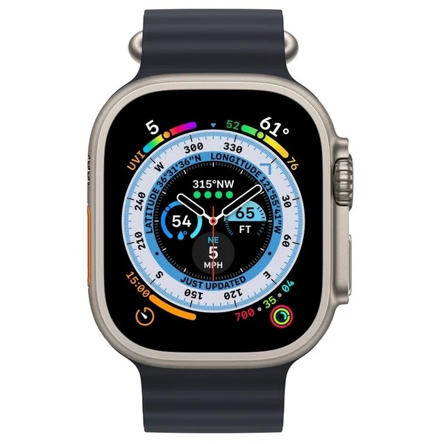 Умные часы Apple Watch Ultra 49mm Titanium Case with Ocean Band (Цвет: Midnight)