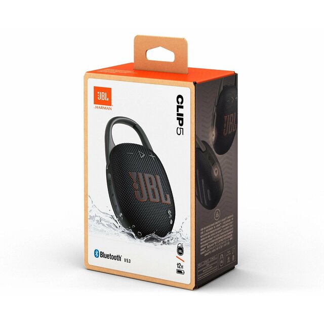 Портативная колонка JBL Clip 5, черный 