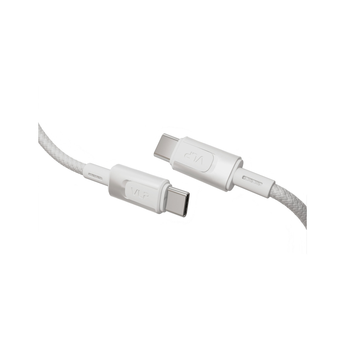 Дата-кабель VLP Force Line 100W USB-C + USB-C, 1.2m, белый