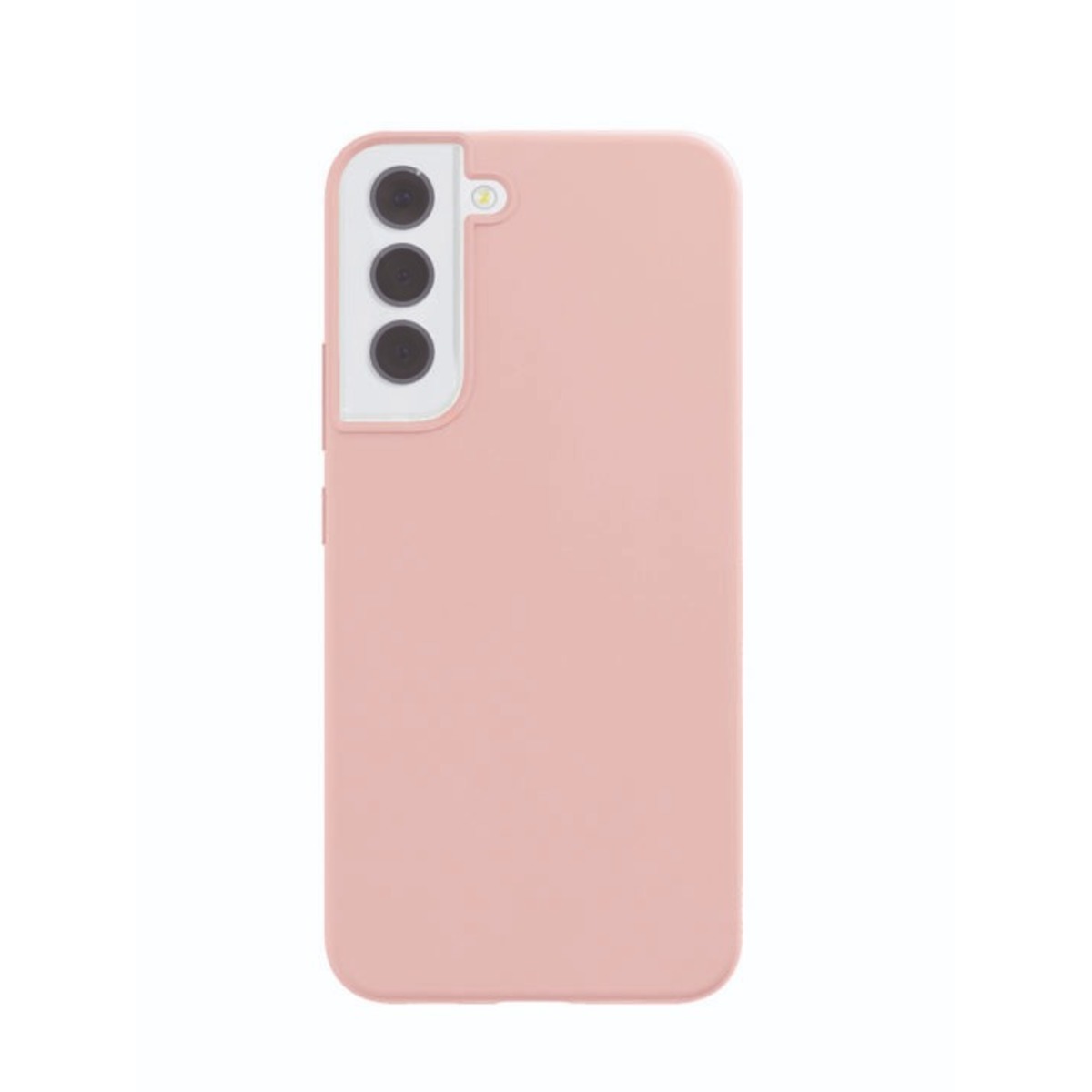 Чехол-накладка VLP Liquid Silicone Сase Antistatic для смартфона Samsung Galaxy S22 Plus (Цвет: Light Pink)