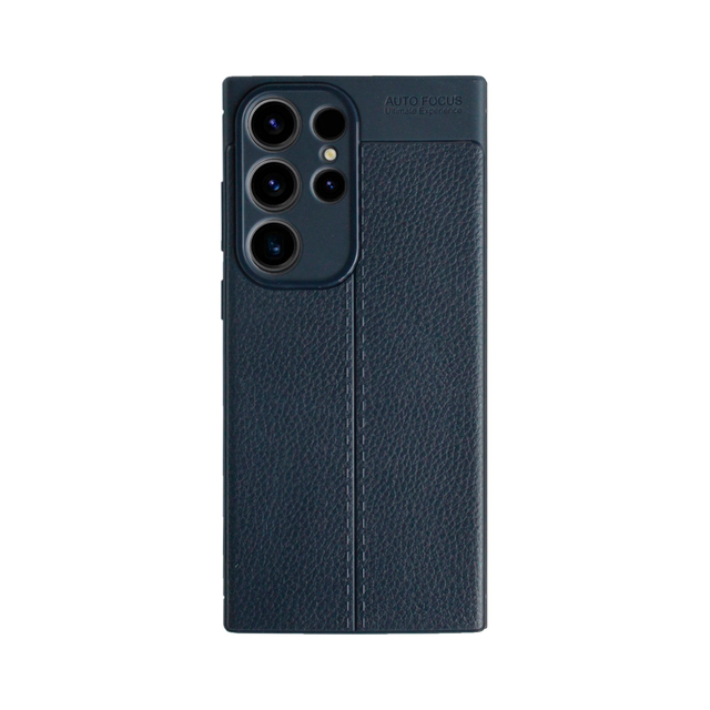 Чехол-накладка Devia Leather Texture Shockproof Case для смартфона Samsung Galaxy S23 Ultra (Цвет: Blue)