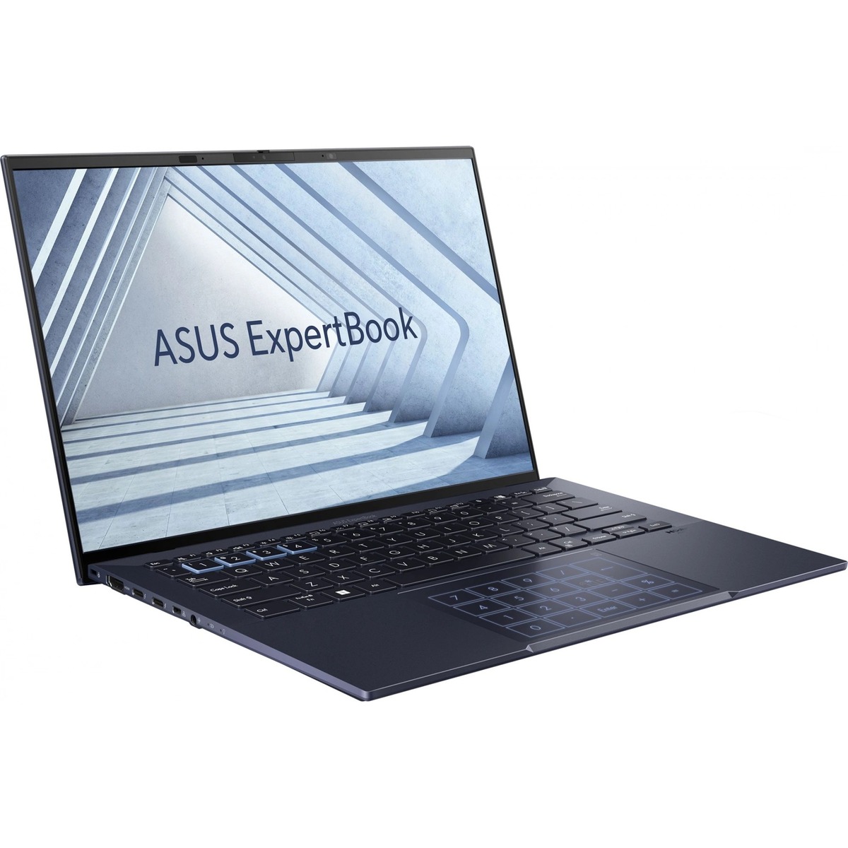 Ноутбук Asus ExpertBook B9 B9403CVA-KM0497 Core i5 1335U 16Gb SSD1Tb Intel Iris Xe graphics 14 OLED WQXGA+ (2880x1800) noOS black WiFi BT Cam Bag (90NX05W1-M00NF0)