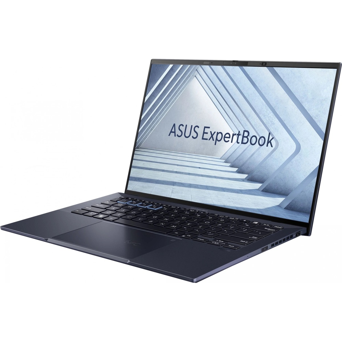 Ноутбук Asus ExpertBook B9 B9403CVA-KM0497 Core i5 1335U 16Gb SSD1Tb Intel Iris Xe graphics 14 OLED WQXGA+ (2880x1800) noOS black WiFi BT Cam Bag (90NX05W1-M00NF0)