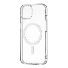 Чехол-накладка uBear Real Mag Case для смартфона Apple iPhone 13 Mini (Цвет: Crystal Clear)