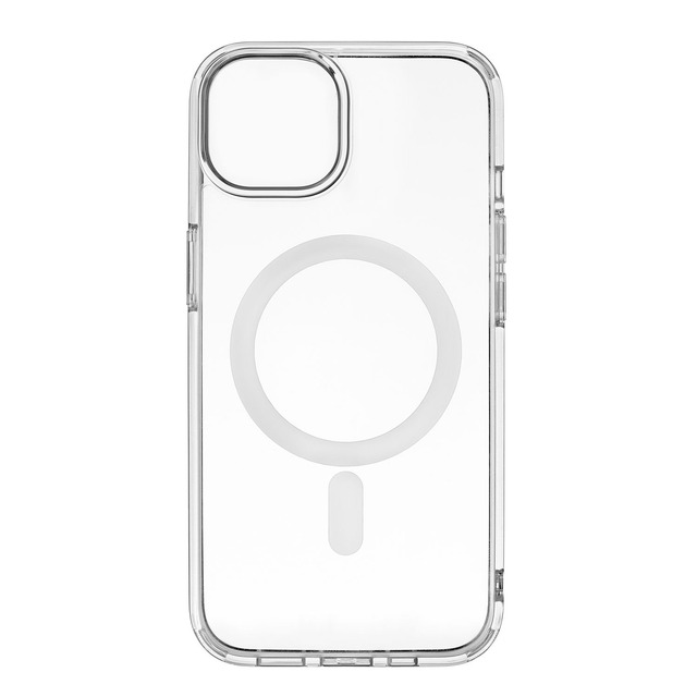 Чехол-накладка uBear Real Mag Case для смартфона Apple iPhone 13 Mini (Цвет: Crystal Clear)