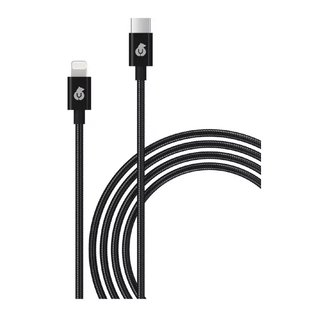 Кабель Ubear Force Metal Cable USB-C to Lightning 1.2m, черный
