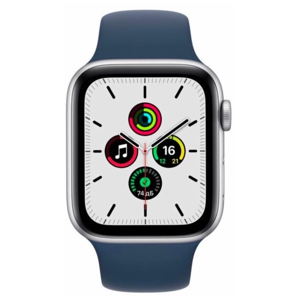Умные часы Apple Watch SE 40mm Cellular Aluminum Case with Sport Band (Цвет: Silver/Blue)