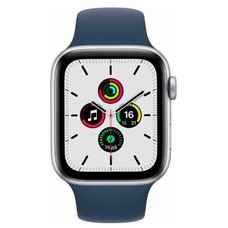 Умные часы Apple Watch SE 40mm Cellular Aluminum Case with Sport Band (Цвет: Silver/Blue)